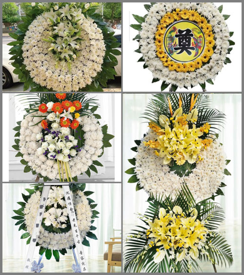 安徽滁州市明光市张八岭镇岭东村花圈速递